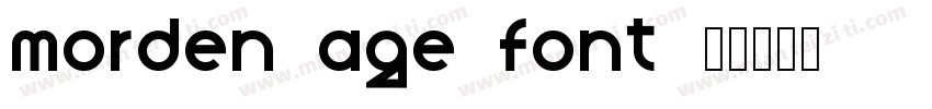 morden age font字体转换